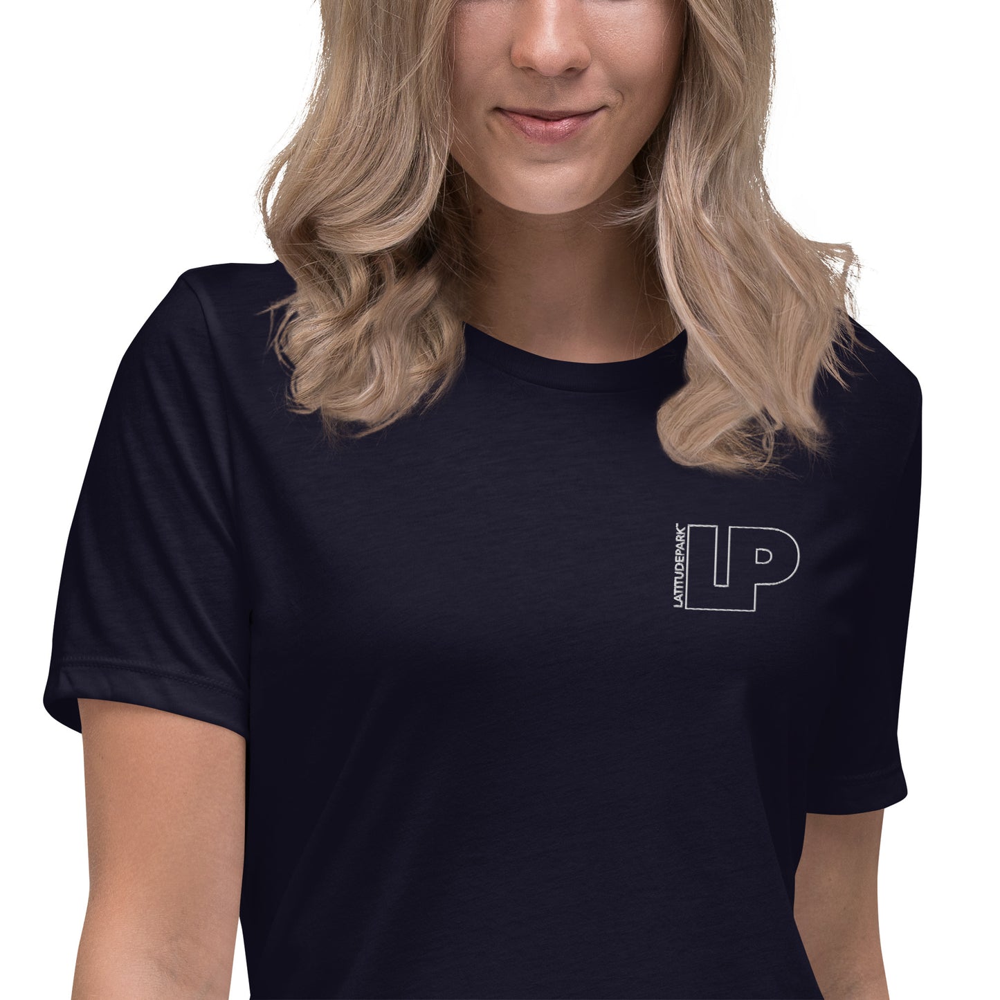 LP Outlines NAVY Women's Relaxed T-Shirt